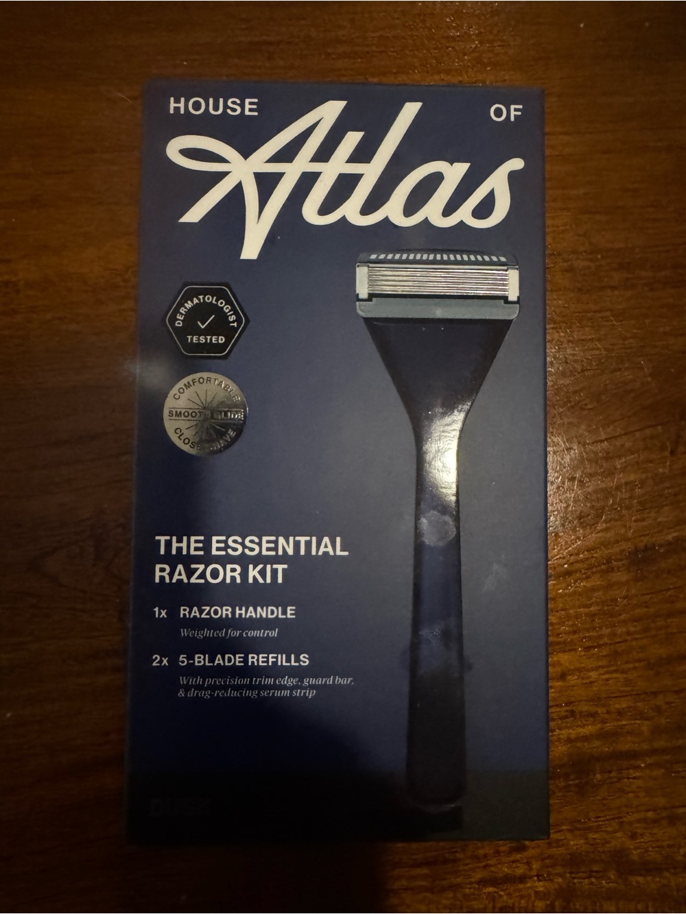 House of Atlas Men’s Essential Razor Kit - Blue